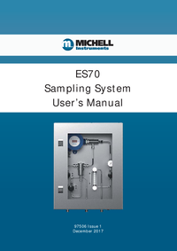 Thumbnail of document Manual - ES70 Sampling System